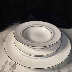 Royal Doulton Fine Bone China Set Of 2 Plates And 1 Bowl W/ Floral Design